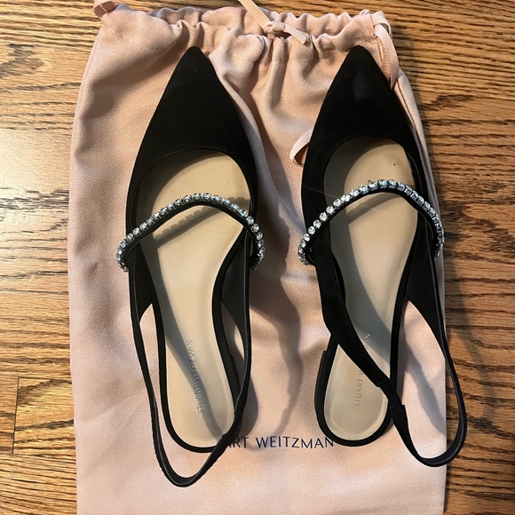 Stuart Weitzman Crystalline Slingback Flat - Picture 3 of 8